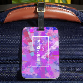 Abstrakt Penseldrag - text. Bagagebricka