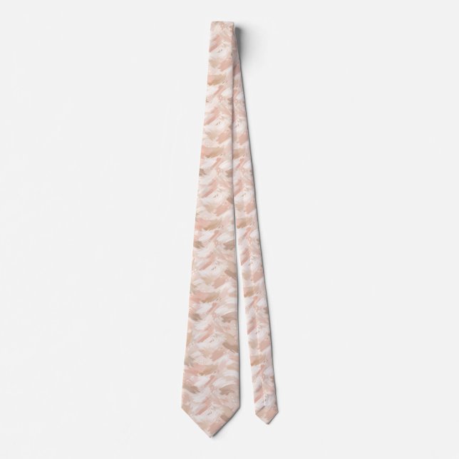 Abstrakt penseldragsmönster slips (Framsida)