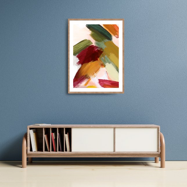 Abstrakt Penseldragsvall Poster (Skapare uppladdad)