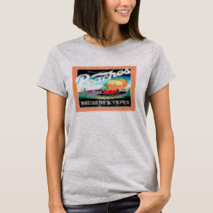Abstrakt persikor t-shirt