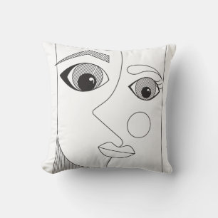 Abstrakt person kudde