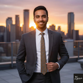 Abstrakt Pharaonic Art Neck Tie Slips