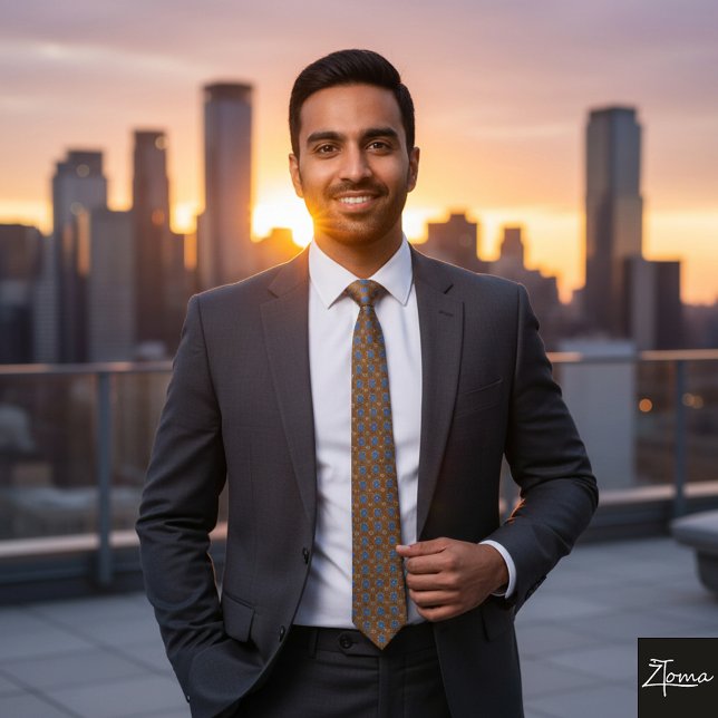 Abstrakt Pharaonic Art Neck Tie Slips (Skapare uppladdad)