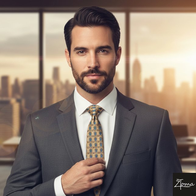 Abstrakt Pharaonic Art Neck Tie Slips (Skapare uppladdad)