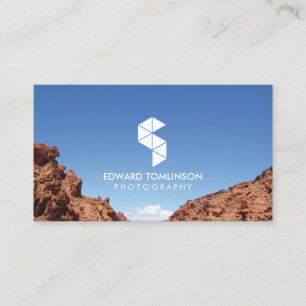Abstrakt Photography Logotyp III med ditt foto Visitkort