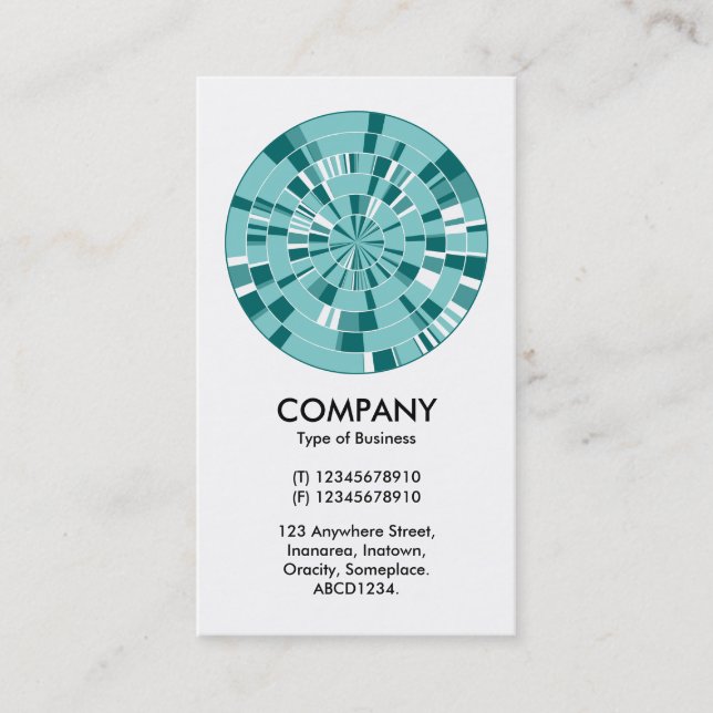 Abstrakt Pi Wheel 05 Visitkort (Framsida)