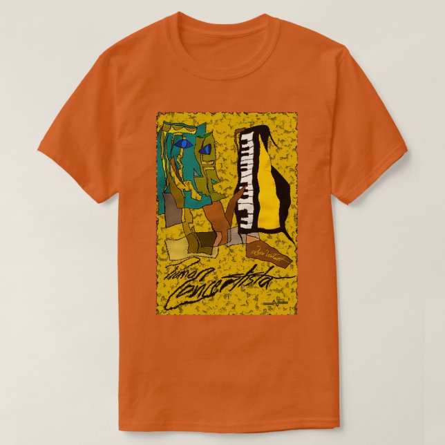 Abstrakt Piano ConCertist T Shirt (Design framsida)