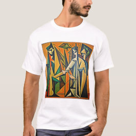Abstrakt Picasso Design T Shirt