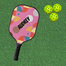 Abstrakt Pickleball-skript namn paddle Girl/Women