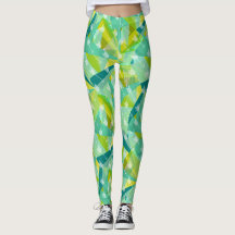 Abstrakt Pil Triangle Mint Blue Aqua Mönster