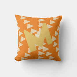 Abstrakt Pilar Anpassningsbar Geometric Monogram P Kudde