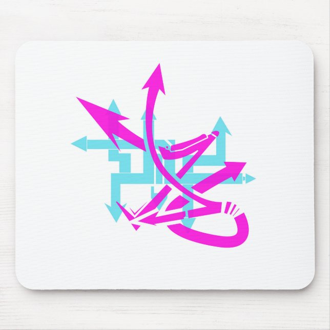 Abstrakt Pilar Mousepad Musmatta (Framsidan)