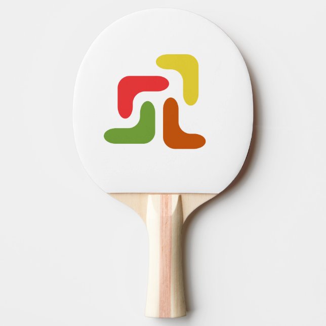 Abstrakt Ping Pong Paddle Pingisracket (Framsidan)