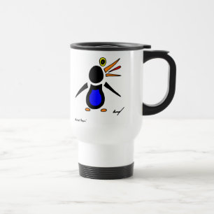 Abstrakt pingvintravel mug resemugg