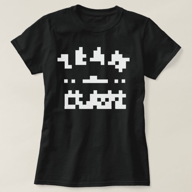 Abstrakt Pixel Team T Shirt (Design framsida)