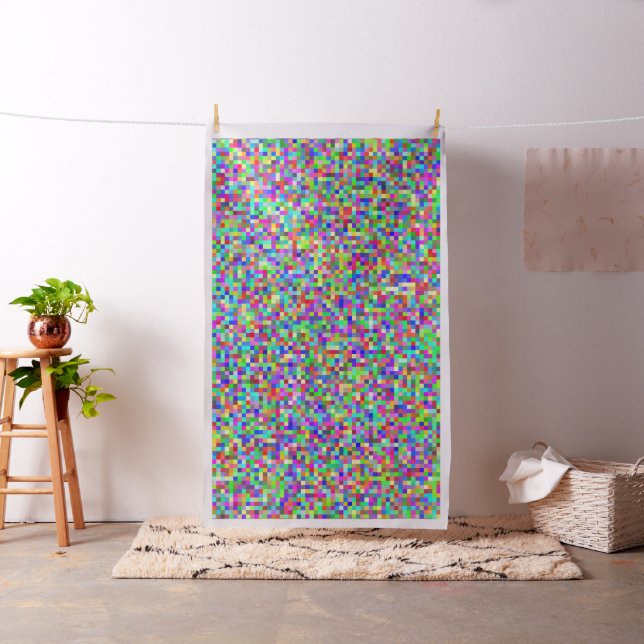 Abstrakt Pixeliserad RGB Kaos Tyg (In Situ)