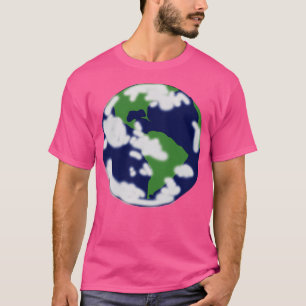Abstrakt Planet Earth T Shirt