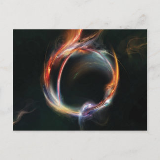Abstrakt planet vykort