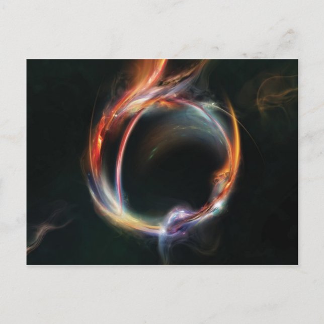 Abstrakt planet vykort (Framsida)