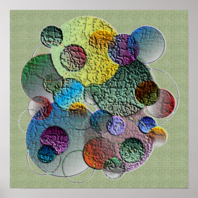 Abstrakt Planets Poster (Framsidan)