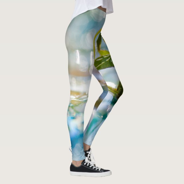 Abstrakt Plant Vatten Leggings (Höger)