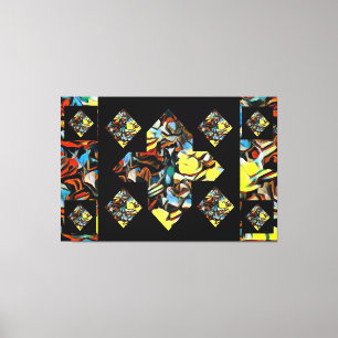 Abstrakt Plus Sign Carnation Canvas Art (Dreaming)