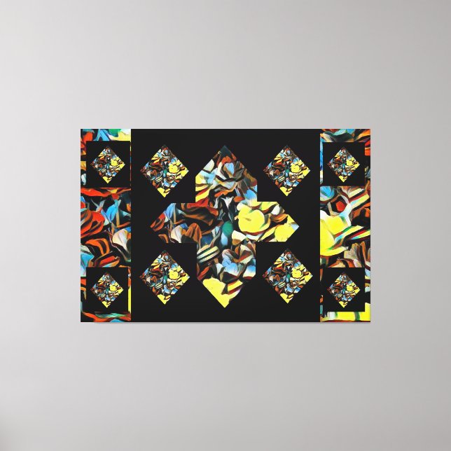 Abstrakt Plus Sign Carnation Canvas Art (Dreaming) (Framsida)