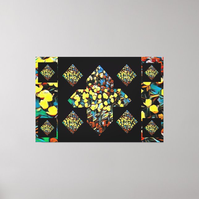 Abstrakt Plus Sign Tulip Canvas Art (Dreaming) (Framsida)