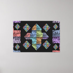 Abstrakt Plus-signera Tulip Canvas Art med flera F