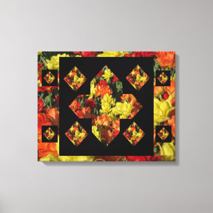 Abstrakt Plus Tecken Nejlikor Canvas Konst (50,8 X