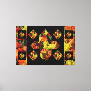 Abstrakt Plus Tecken Nejlikor Canvas Konst (60 X 4
