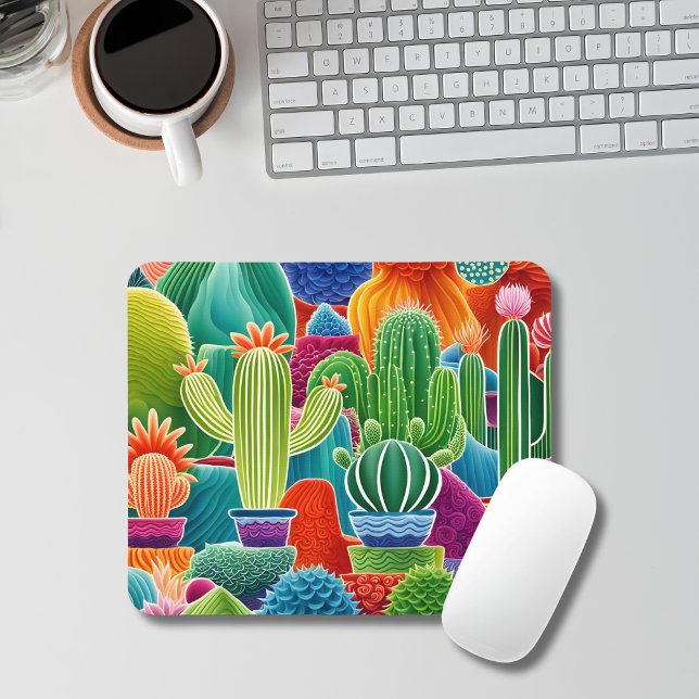 Abstrakt Poged Cacti Musmatta (Skapare uppladdad)