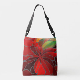 Abstrakt Poinsettia Axelväska