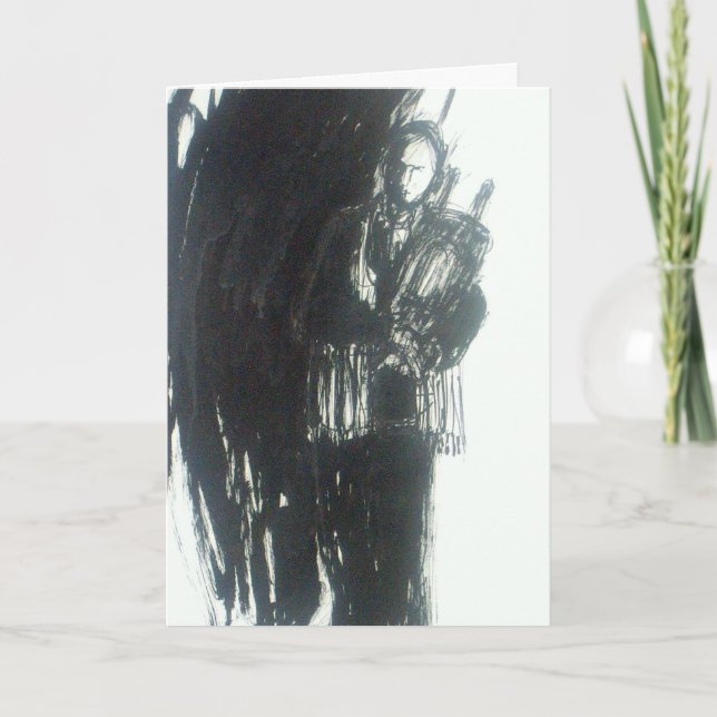 Abstrakt pojke för pub-mitzvah inbjudan (Framsida)