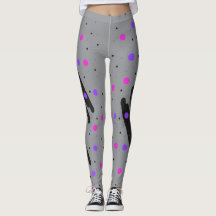 Abstrakt Polka Dot Leggings