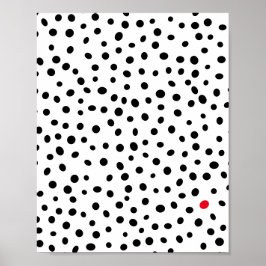 Abstrakt Polka Dot Mönster Poster