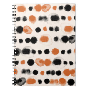 Abstrakt Polka dots: Geometri för vattenfärg. Anteckningsbok