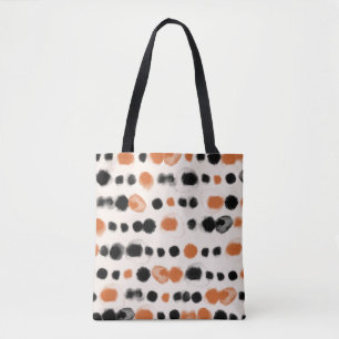 Abstrakt Polka dots: Geometri för vattenfärg. Tygkasse