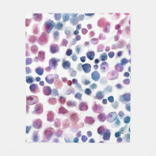 Abstrakt polka dots sömlös mönster i pastellkol fleecefilt