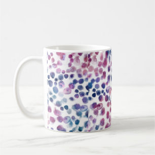 Abstrakt polka dots sömlös mönster i pastellkol kaffemugg
