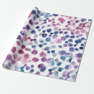 Abstrakt polka dots sömlös mönster i pastellkol presentpapper