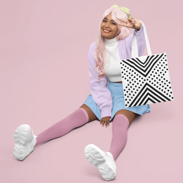 Abstrakt Polka Tygkasse (Skapare uppladdad)