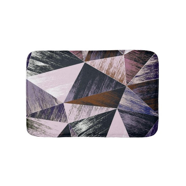 Abstrakt polygon mönster, färgstarka trianglar. badrumsmatta (Framsidan)