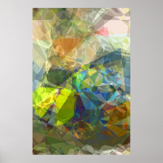 Abstrakt Polygoner 224 Poster