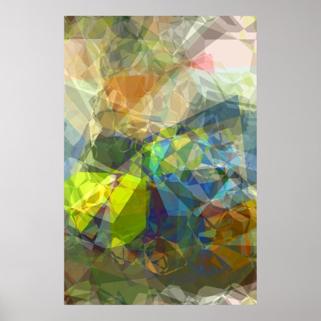 Abstrakt Polygoner 224 Poster (Framsidan)