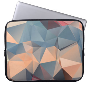 Abstrakt polygonmosaik, sömlös mönster laptop fodral