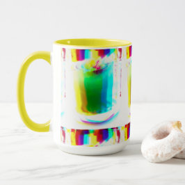Abstrakt Popart Primary Rainbow Drink Mugg