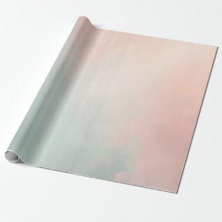 Abstrakt Populär Rosafärgad Mint Kollektion Presentpapper