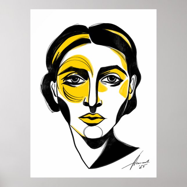 Abstrakt porträtt#1 poster (Framsidan)