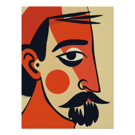 Abstrakt Porträtt Art Perfect Poster